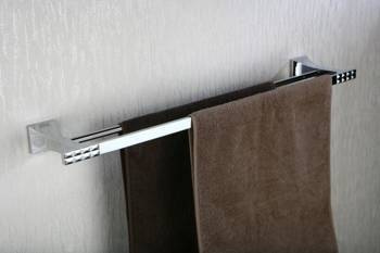 Wieszak na ręczniki podwójny PANAMA PAN-86022 Art Platino