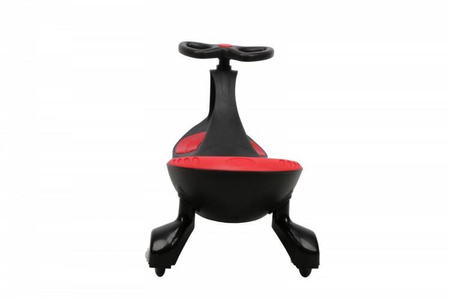 Jeździk Grawitacyjny Swing Car model 8097 Kauczukowe Koła LED czarny-czerwony