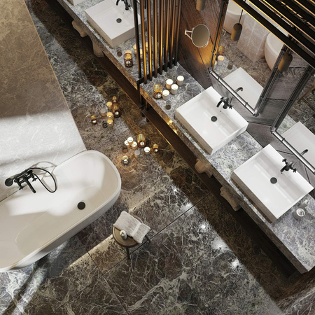 Lusterko kosmetyczne na ruchomym ramieniu - dwustronne (ADR 0811) - Deante