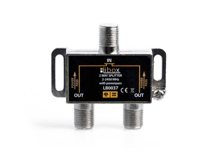 Rozgałęziacz sygnału/ Spliter 2 WAYS Power Pass LB0037 LIBOX