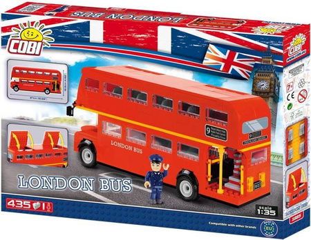 Klocki Action Town 435 elementów London Bus, autobus dwupiętrowy