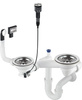 Syfon do zlewozmywaka granitowego 1.5- i 2-komorowego - Space-Saver (ZXY 9983) - Deante
