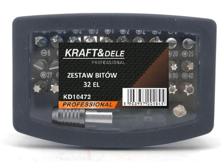 Zestaw bitów 32 el. KD10472 - KRAFT&DELE