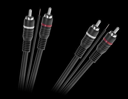 Kabel 2 x RCA - 2 x RCA z żyłą sterującą