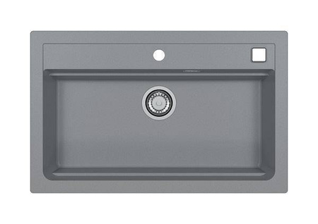 ATROX 40 kol. 81 BETON zlew Granital (790 x 500) 1 kom. z syfonem POP-UP 3 1/2" ALVEUS (1140446)