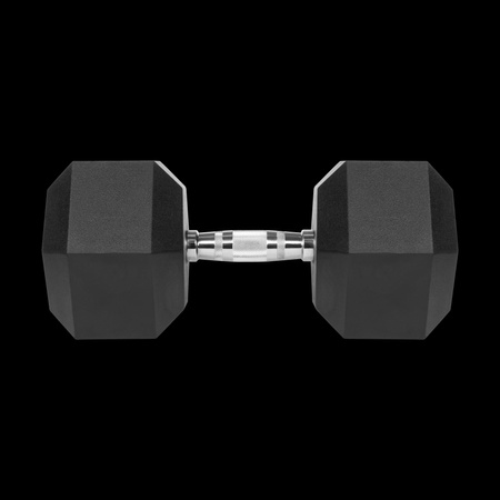 Hantel żeliwny gumowany HEX 35 kg REBEL ACTIVE