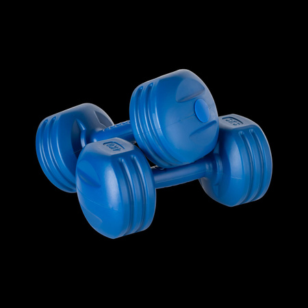 Zestaw hantelek bitumicznych 20kg ( 2x1kg + 2x2kg + 2x3kg + 2x4kg ) , REBEL ACTIVE