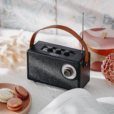 CR 1902 Black Radio FM z Bluetooth - USB-c