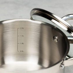 Garnek stal, Ø18cm 2,6l Klausber KB-7123