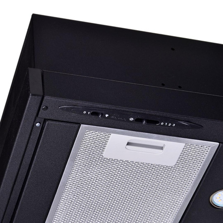 Okap teleskopowy AKPO WK-7 LIGHT ECO 50 CZARNY (podszafkowy)