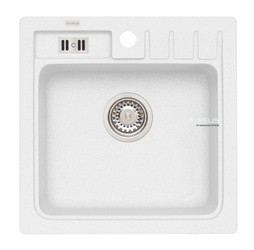 ALVEUS NIAGARA 20 zlewozmywak granitowy biały