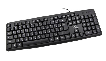 TITANUM KLAWIATURA PRZEWOD. STANDARDOWA USB BG