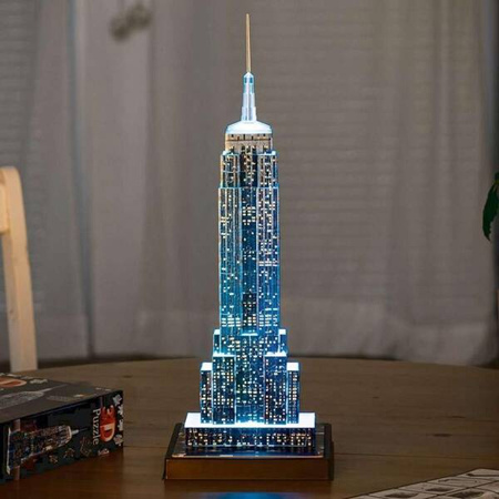 Puzzle 3D Budynki nocą Empire State Building