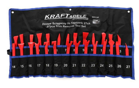 Zestaw ściągaczy do tapicerki 27 el. KD1130 - KRAFT&DELE