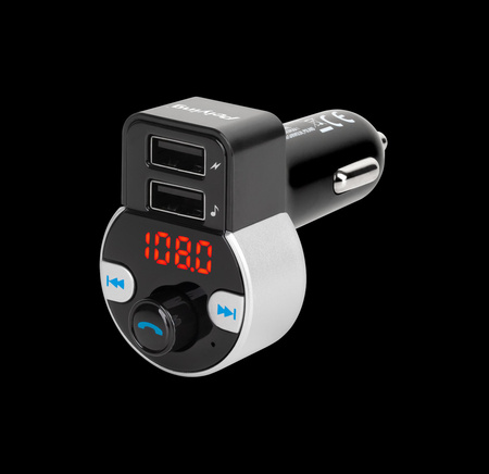 Transmiter samochodowy z funkcją bluetooth (2 gniazda USB)