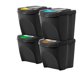Kosze do segregacji śmieci Noveen GSB254 25l. 4 szt
