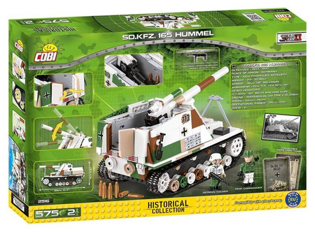 Klocki Armia Sd.Kfz. 165 Hummel niemieckie działo