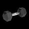 Hantle żeliwne gumowane HEX 2x7.5 kg REBEL ACTIVE