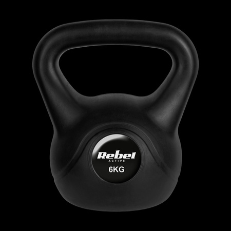 Kettlebell bitumiczny 6 kg REBEL ACTIVE