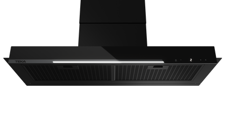 Okap w pełni zintegrowany, łatwy w montażu i z miejscem na przechowywanie INTEGRA GFI 97350 EOS BK TEKA