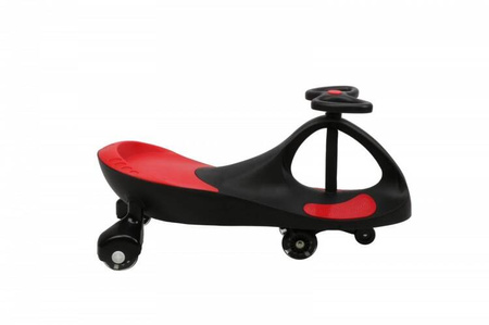 Jeździk Grawitacyjny Swing Car model 8097 Kauczukowe Koła LED czarny-czerwony
