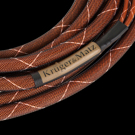 Kabel głośnikowy 5.0 m Kruger&Matz (wtyki banan)