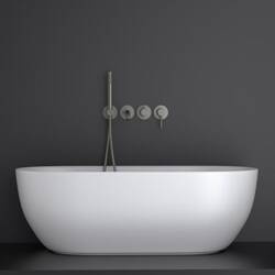 Zestaw wannowy podtynkowy z wylewką i prysznicem BOSTON BOS-ZWP.200 GRAFIT (GUN METAL) Blue Water