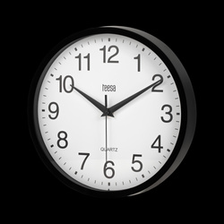 Zegar ścienny 25 cm czarny
