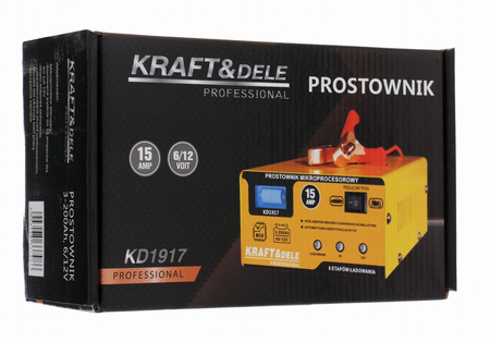 PROSTOWNIK MIKROPROCESOROWY 15AMP 6/12V - KRAFT&DELE
