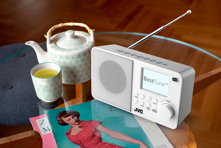 Radio DAB JVC RA-E611W-DAB białe (4975769471520) - JVC