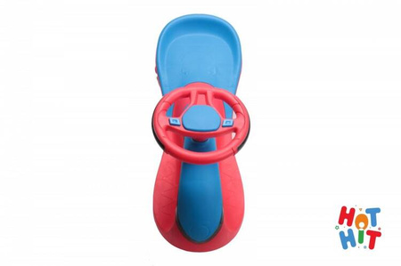 Jeździk Grawitacyjny Swing Car z muzyką i światłem niebiesko-czerwony