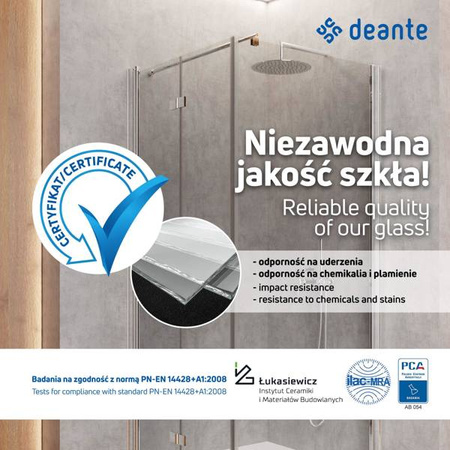 Kabina prysznicowa kwadratowa 100x100 cm (KTK 043P) - Deante