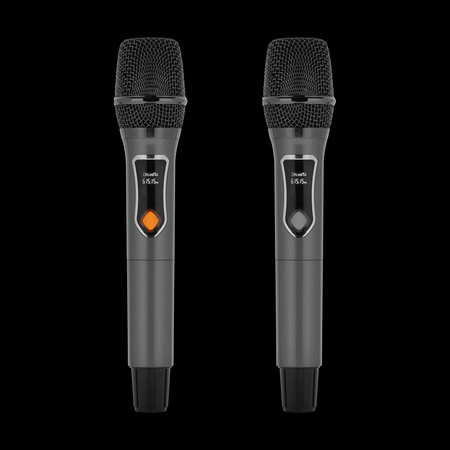 Aktywna kolumna głośnikowa (z 2 mikrofonami bezprzewodowymi UHF, SD, Bluetooth, FM, USB, LED) 60 Watt