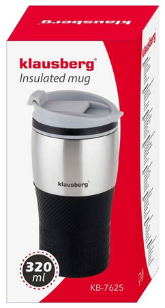 Kubek termiczny, czarny, 300ml Klausberg KB-7629