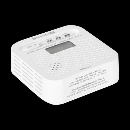 Czujnik czadu, tlenku węgla Kruger&Matz Connect S10 Tuya PN-EN50921