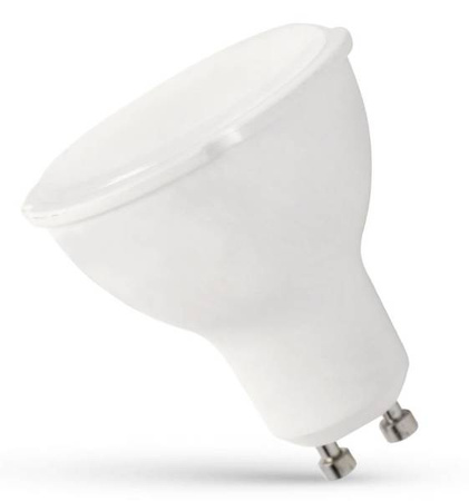 LED GU10 230V 10W SMD WW z mleczną szybką biała Spectrum