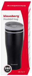 Kubek termiczny, czarny, 380ml Klausberg KB-7617
