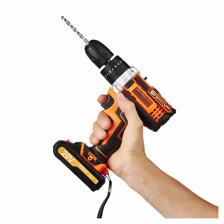 WKRĘTARKA AKUMULATOROWA Z AKCESORIAMI 2Ah KD3086 - KRAFT&DELE