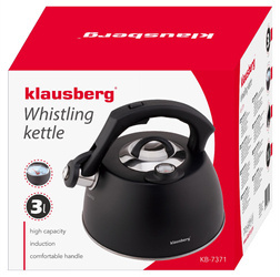 Czajnik 3L, czarny, Klausberg KB-7371