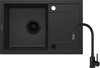 Zlewozmywak granitowy z baterią 1-komorowy z ociekaczem (ZRCPG113) - Deante