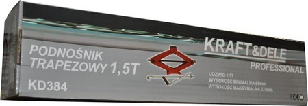 Podnośnik samochodwy trapezowy 1,5T KD384 - KRAFT&DELE