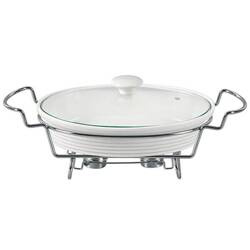 MR-11260-74 Podgrzewacz do potraw owalny biały 30 cm, 1,6 l