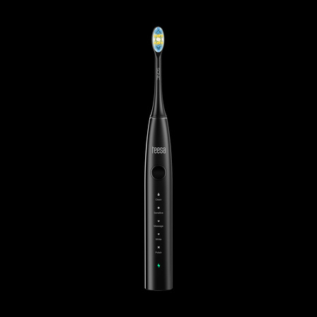 Soniczna szczoteczka do zębów TEESA SONIC 2 czarna , 5 trybów pracy, etui podróżne , USB typ C