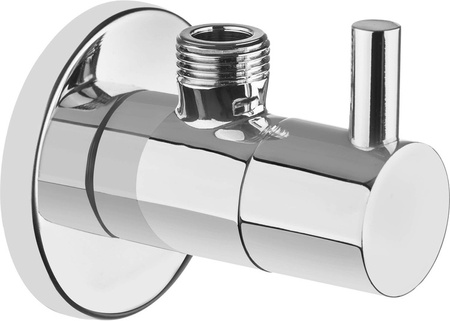 Zawór kątowy z głowicą ceramiczną 1/2" - 3/8" - okrągły (VFA B62R) - Deante