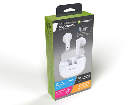 Słuchawki TRACER T12 TWS BT WHITE