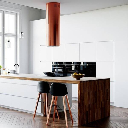 Okap kuchenny GLOBALO Cylindro Isola 39.7 Miedź GLOBALO