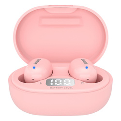 Słuchawki bezprzewodowe dokanałowe AIWA EBTW-150PK różowe (8435256897463) - AIWA