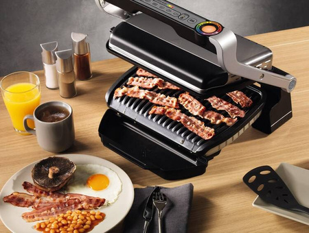 Grill Tefal GC712D ( składany ; 2000W ; kolor srebrny )
