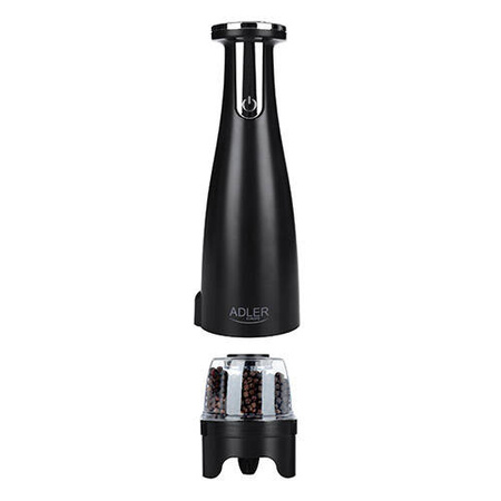 AD 4449 black Młynek do przypraw, soli i pieprzu - Zestaw 3 młynków  - USB