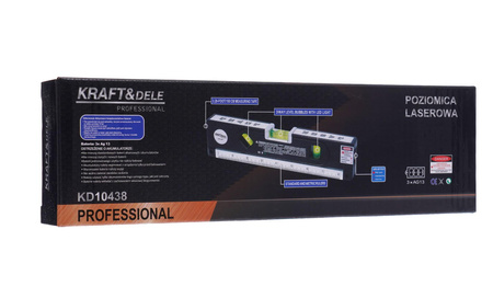 Poziomica laserowa z miarą 150cm KD10438 - KRAFT&DELE